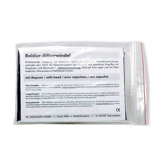 Baldur Silberwindel mit Kapuze
