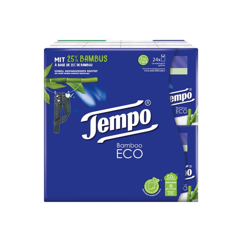 TEMPO Taschentücher Bamboo ECO Einzelpackungen