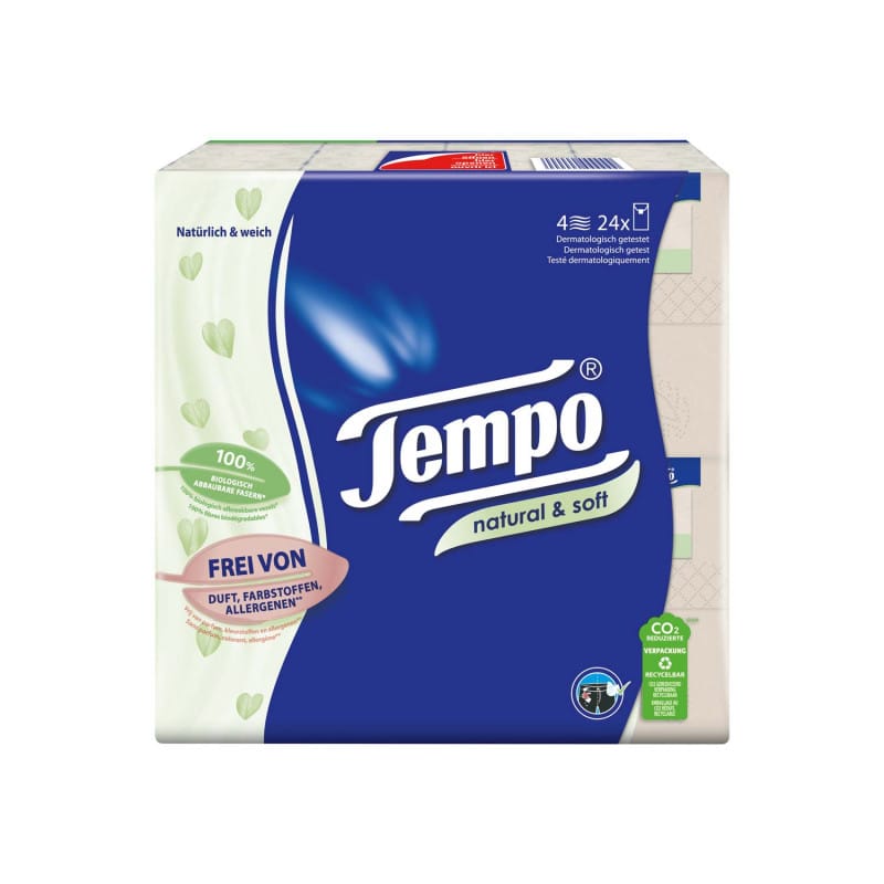 TEMPO Taschentücher Natural & Soft