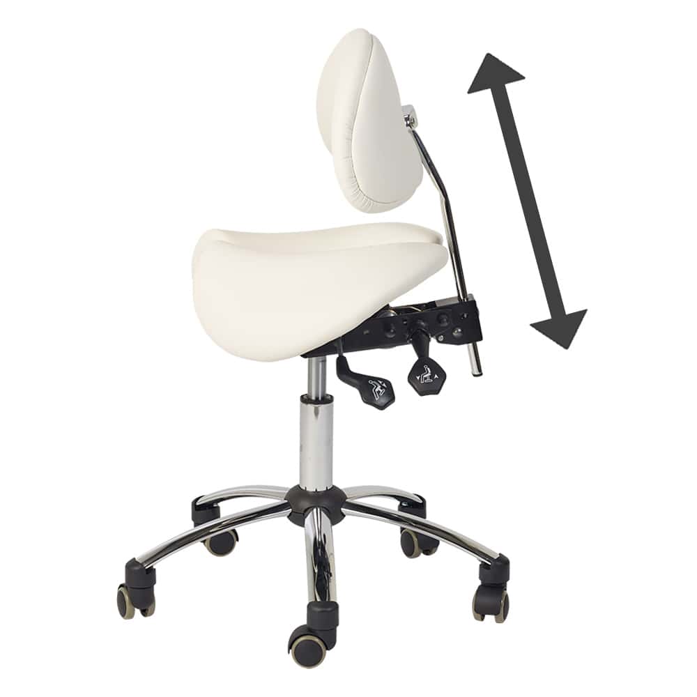 Sattel-Hocker mit Rückenlehne