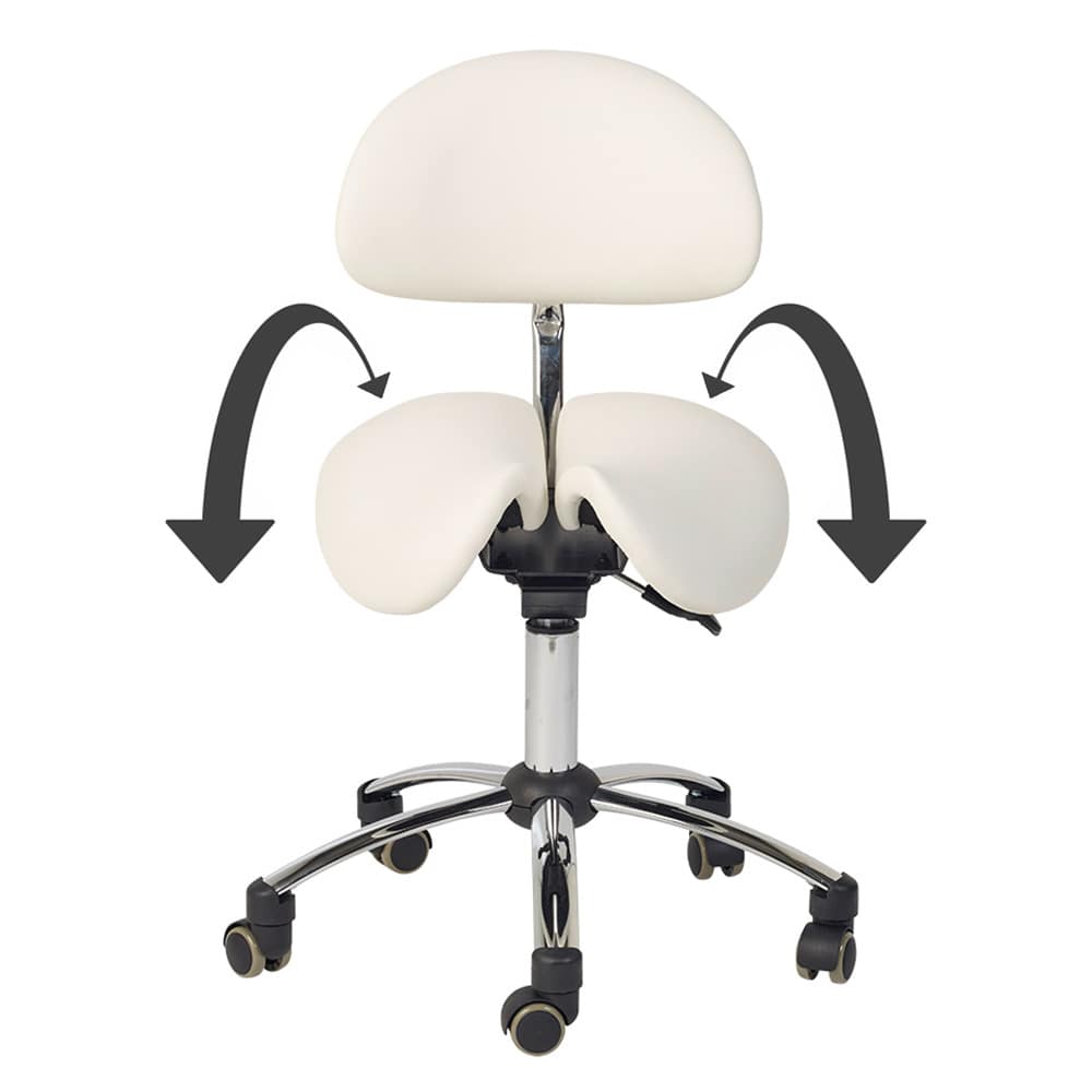 Sattel-Hocker mit Rückenlehne