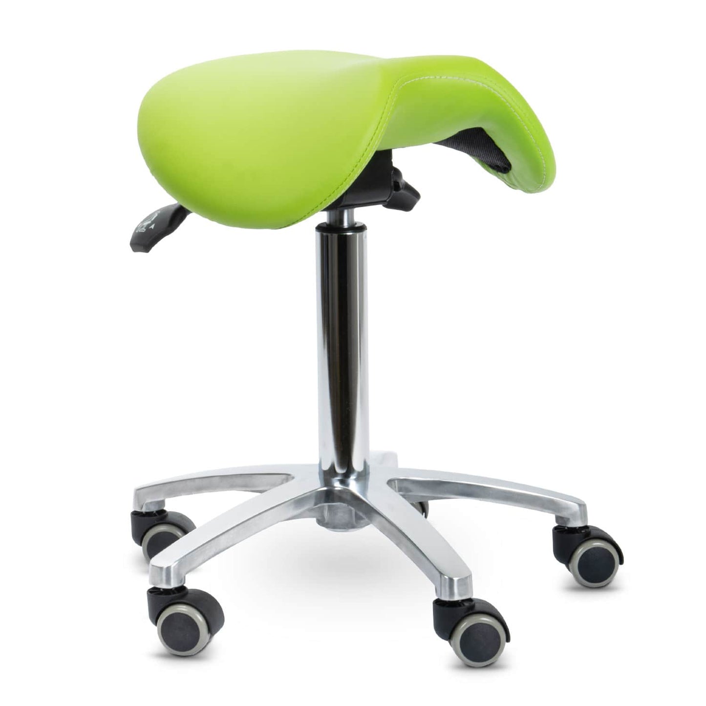Teqler Drehhocker mit kippbarem Sattelsitz
