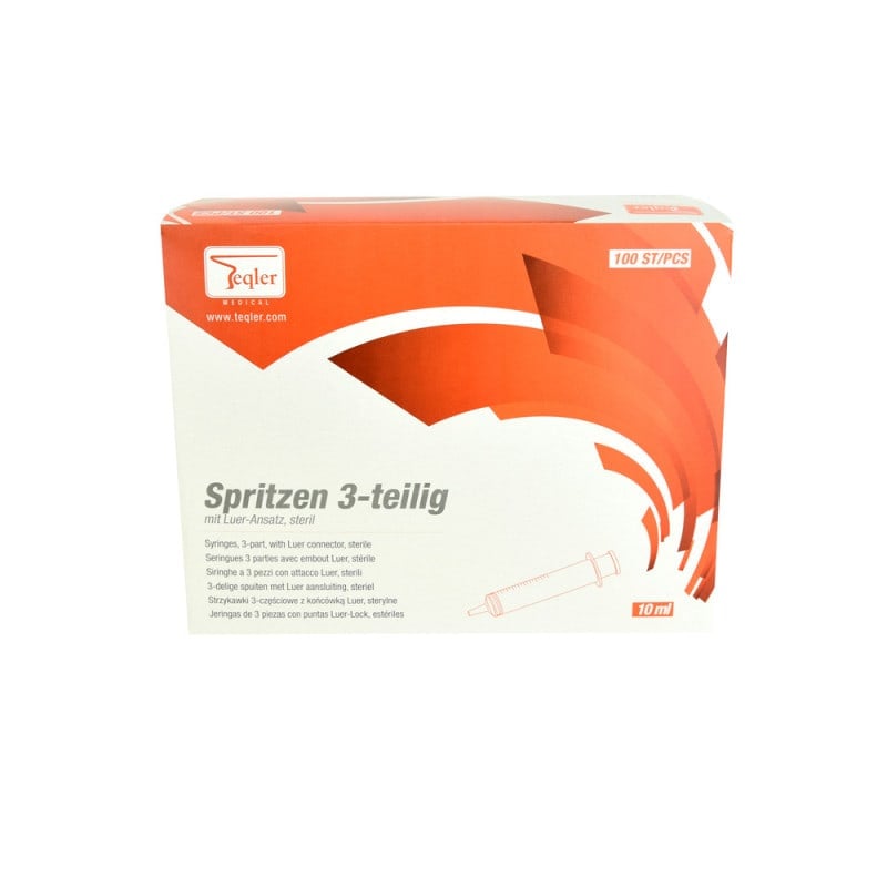 Teqler Einmalspritze, 3-teilig