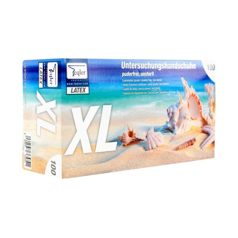 Teqler Latexhandschuhe, puderfrei