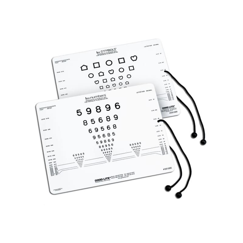 Nahtest LEA™-Symbole/-Zahlen-Karte