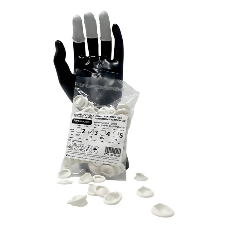 latex handschuhe netto Unigloves Latex-Fingerlinge