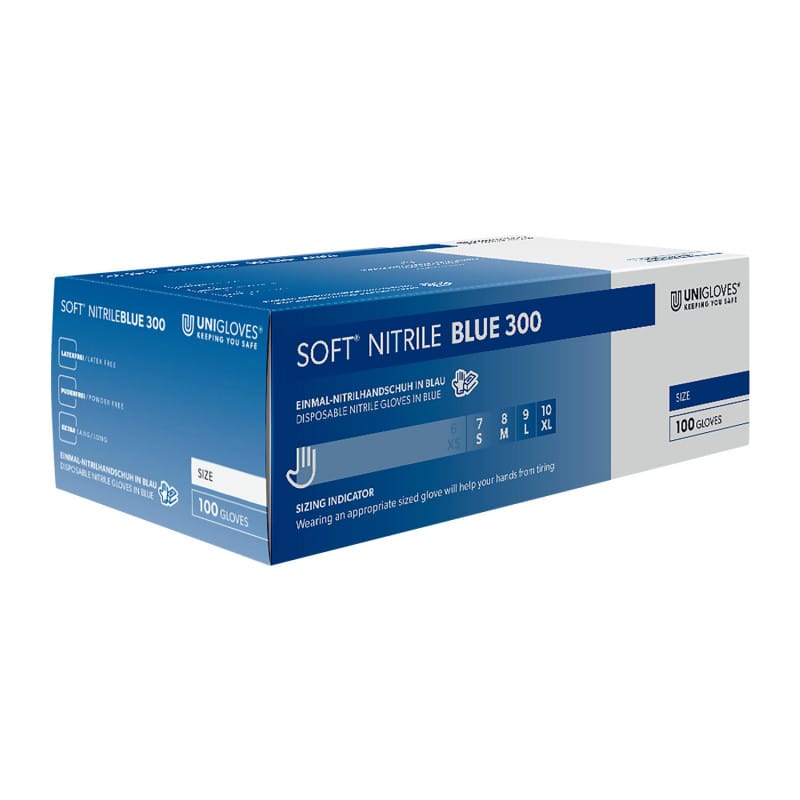 Unigloves SOFT® NITRIL BLUE 300