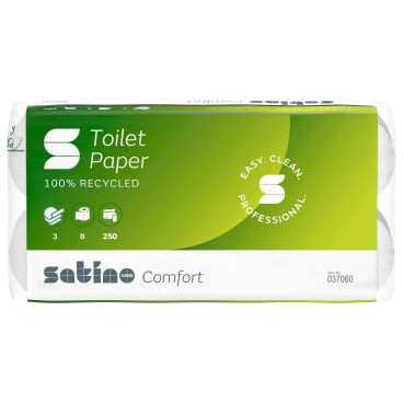 Satino Comfort Kleinrollen Toilettenpapier, hochweiß, MT1