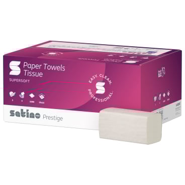 Satino Papierhandtücher prestige, 25 x 23 cm, V-Falz, PT3