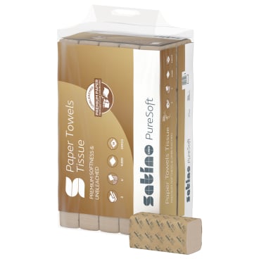 Satino PureSoft Handtuchpapier, V-Falz, 24 x 23 cm, PT3
