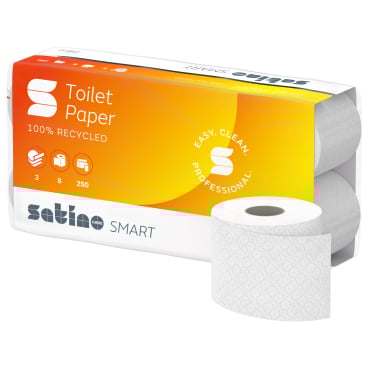 Satino Smart Toilettenpapier, hochweiß, 3-lagig, MT1