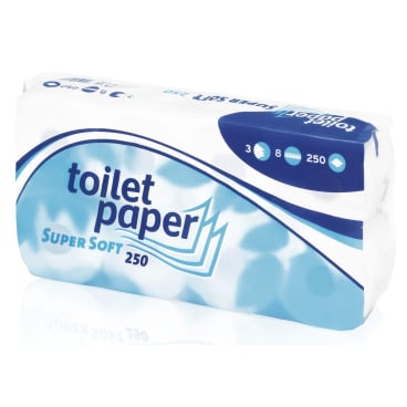 Toilettenpapier Super Soft, 3-lagig, hochweiß