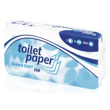 Toilettenpapier Super Soft, 3-lagig, hochweiß
