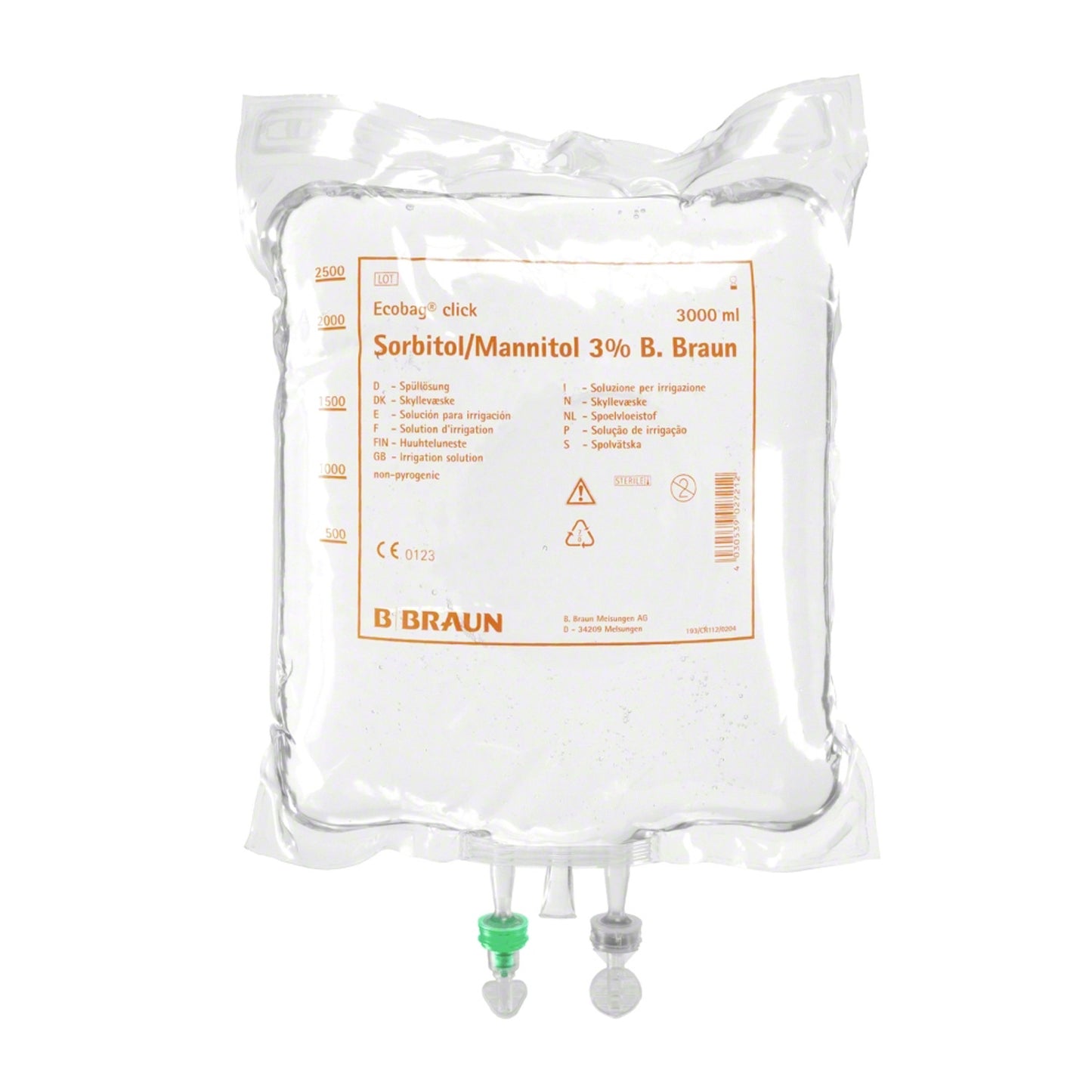 B. Braun Sorbitol/Mannitol 3 % Ecobag®click | EAN 4030539113038 | PZN 00498425 | günstig kaufen