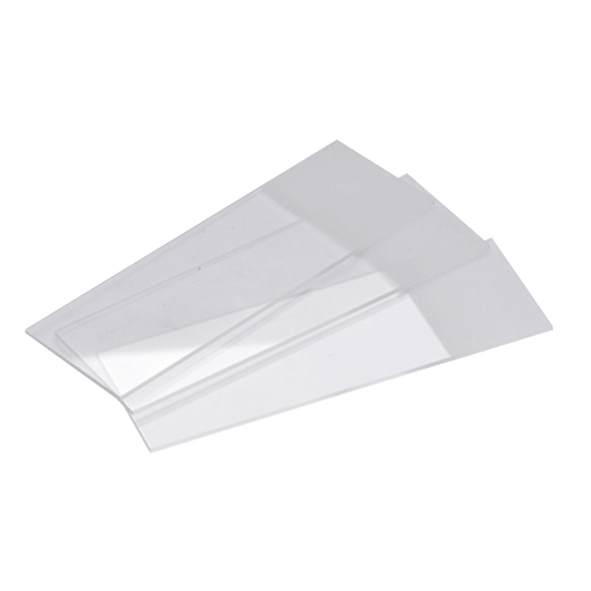 Objektträger mit doppelseitigem Mattrand, geschnitten