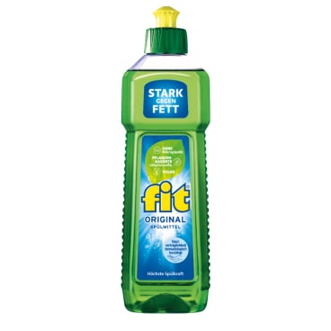 fit GmbH - Fit Original Spülmittel, pflanzenbasierte Inhaltsstoffe - 1 Karton = 10 Flaschen à 750 ml