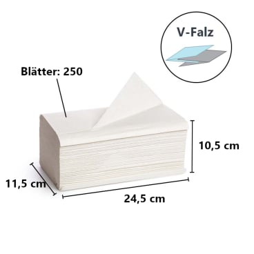 onobon Papierhandtücher, 24,5 x 23 cm, 1-lagig, natur