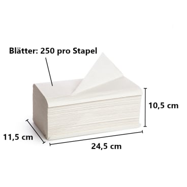 onobon Papierhandtücher, 24,5 x 23 cm, 1-lagig, natur