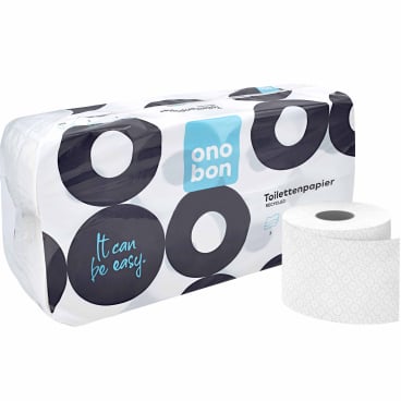 onobon Toilettenpapier 3-lagig, hochweiß