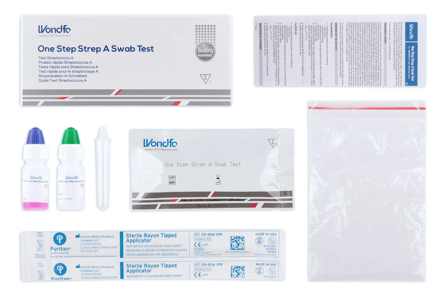 Wondfo Strep A (Scharlach) Streptokokken Schnelltest