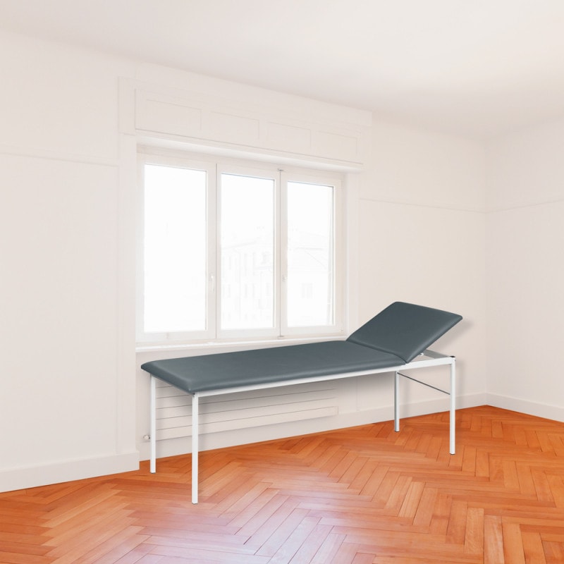Untersuchungsliege mit verstellbarem Kopfteil