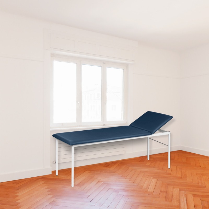 Untersuchungsliege mit verstellbarem Kopfteil