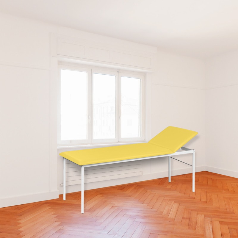 Untersuchungsliege mit verstellbarem Kopfteil