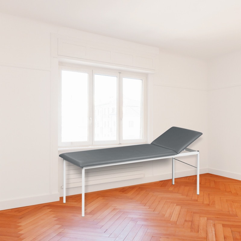 Untersuchungsliege mit verstellbarem Kopfteil