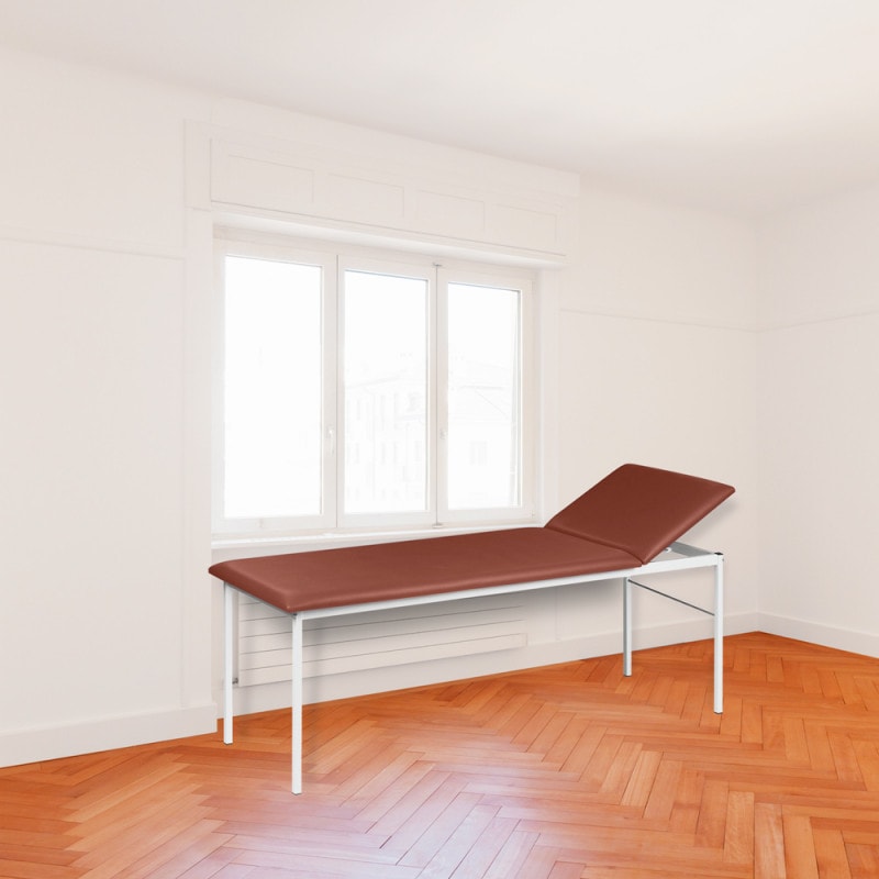 Untersuchungsliege mit verstellbarem Kopfteil
