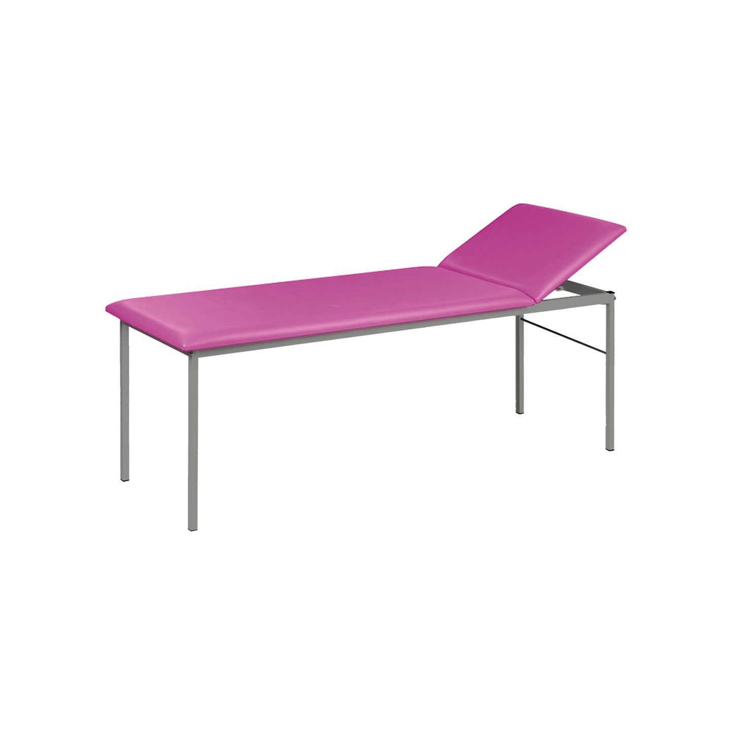 Untersuchungsliege | magenta Stahl teilverchromt | günstig kaufen