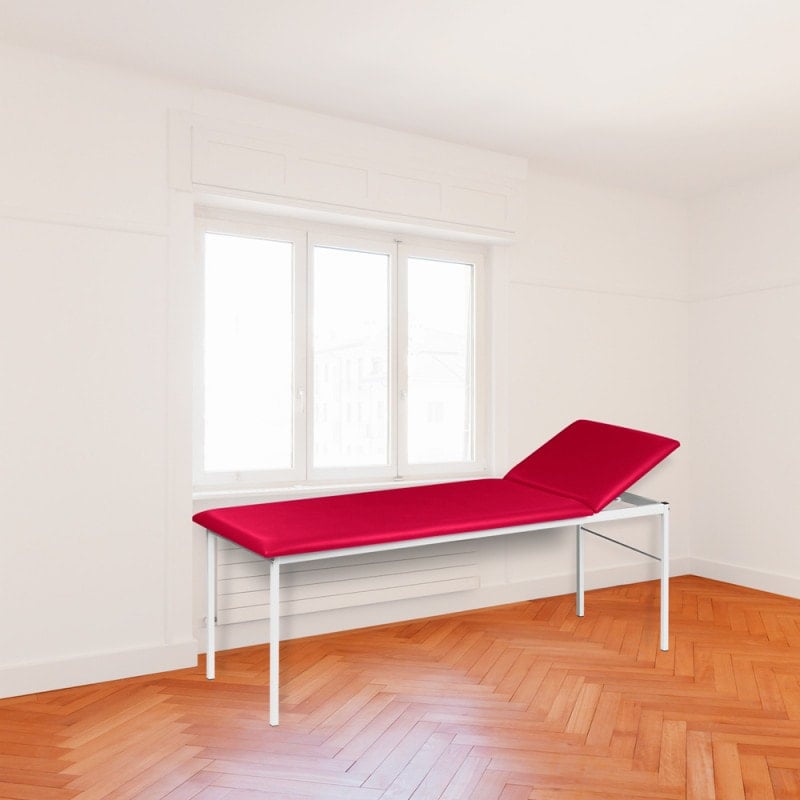 Untersuchungsliege mit verstellbarem Kopfteil