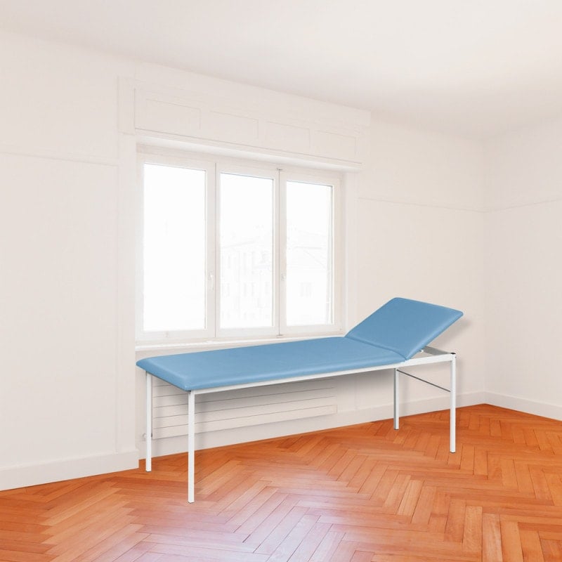 Untersuchungsliege mit verstellbarem Kopfteil