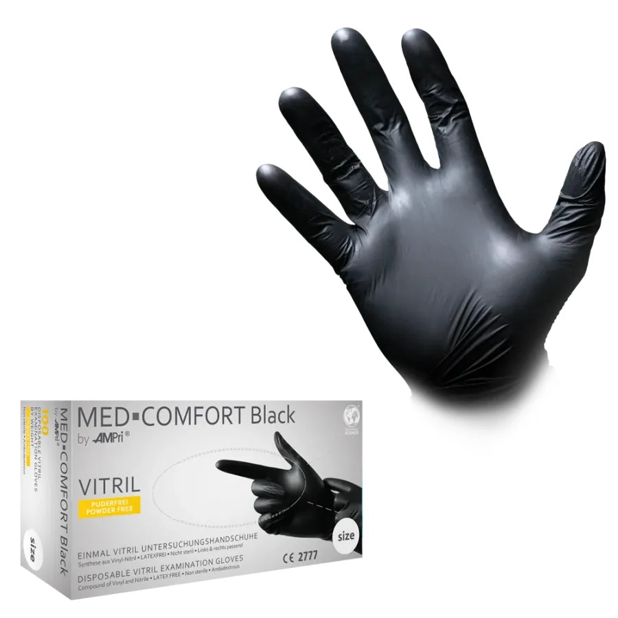 med comfort latex handschuhe MED-COMFORT Black Vitrilhandschuhe, p... – Med-Praxisbedarf