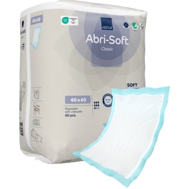 ABENA® Einweg-Unterlage, Flocken Classic, 40 x 60 cm, blau