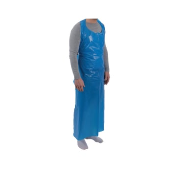ABENA® Einwegschürze LDPE, blau, geblockt, 35µ