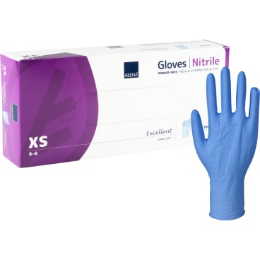 ABENA® Excellent Nitrilhandschuhe, puderfrei, extra lang, blau