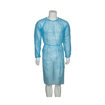 ABENA® Schutzkittel Einweg Classic, zum Binden, blau