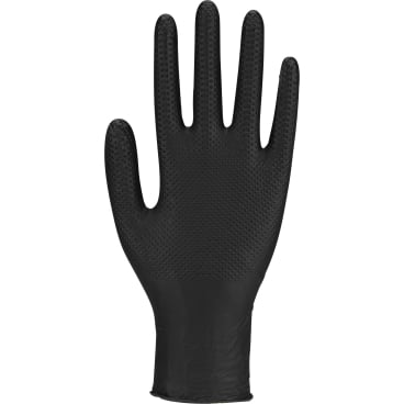 ABENA® Thor Power Grip Einmalhandschuhe, schwarz