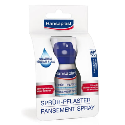 Hansaplast Sprühpflaster - transparentes Wundspray für kleine Schnitt- und Schürfwunden - Med-Praxisbedarf