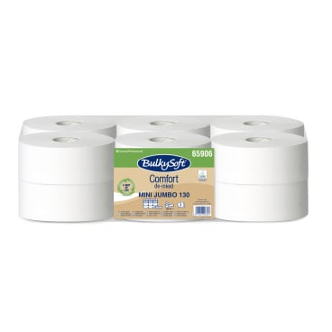 BulkySoft® Mini Jumbo Toilettenpapier, 2-lagig, weiß