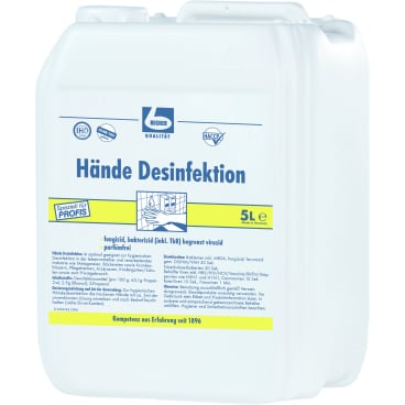 Dr. Becher Hände Desinfektion