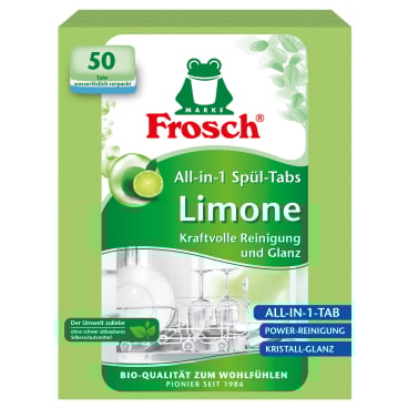 Frosch All-in-1 Spülmaschinentabs, Limone