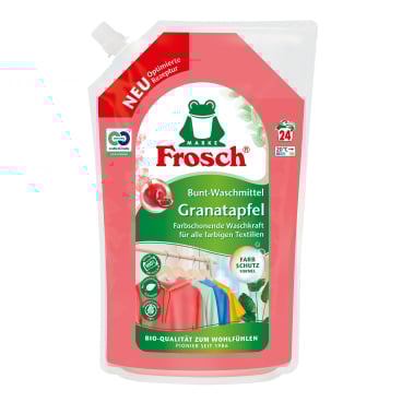 Frosch Bunt-Waschmittel Granatapfel, für 24 Waschladungen