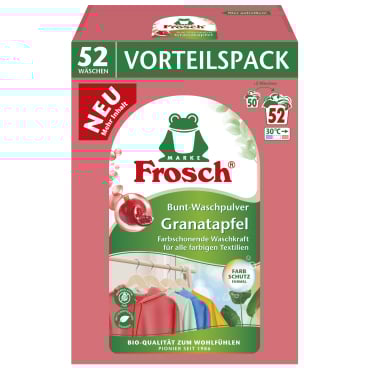 Frosch Bunt-Waschpulver, Granatapfel, farbschützende Rezeptur