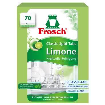 Frosch Classic Spülmaschinentabs Limone, geruchsneutralisierend
