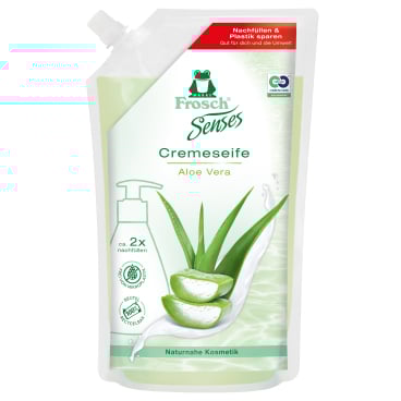Frosch Sense Flüssigseife, Cremeseife, mit Aloe Vera-Extrakt