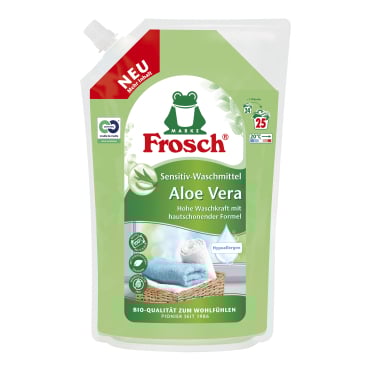 Frosch Sensitiv-Waschmittel, Aloe Vera, hypoallergen, 25 WL