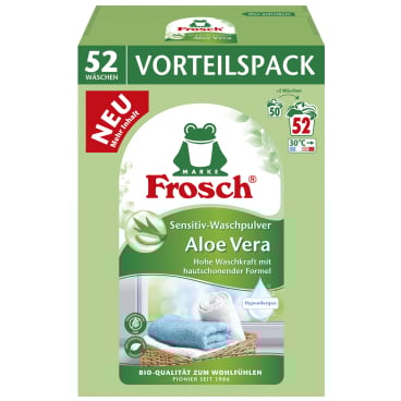 Frosch Sensitiv-Waschpulver, Aloe Vera, hypoallergen