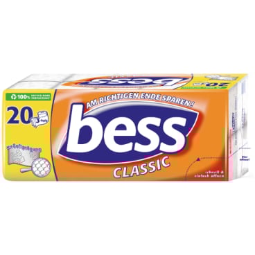 Bess Toilettenpapier Classic, 3-lagig