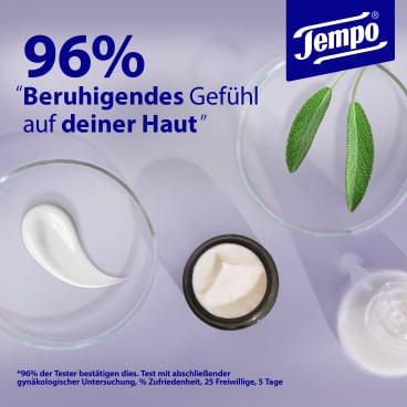 Tempo Natural Skin Balance - Beruhigend feuchte Toilettentücher